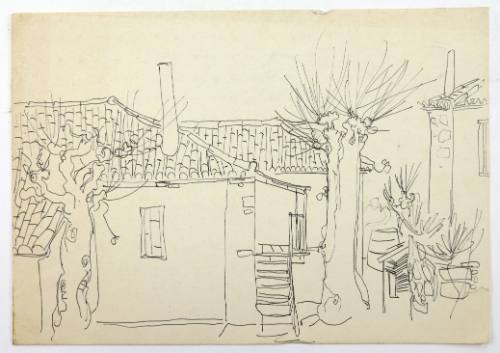 Παλιό σπίτι με μουριές