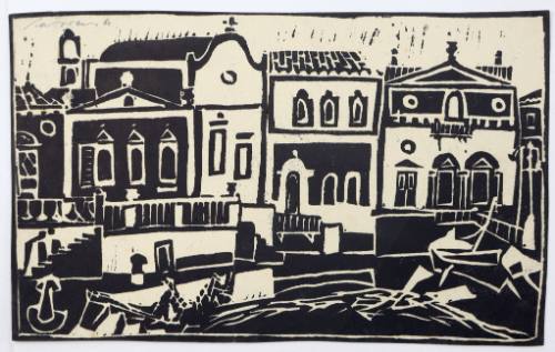 Λιμανάκι με εκκλησία