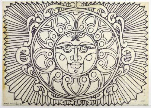 Ήλιος με ακτίνες, μοτίβο ήλιου (Άνοιξη)